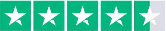 Four and a half out of five stars rating in green squares.